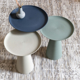 Olivia's Nordic Living Collection - Reza Side Table in Blue / Medium - thumbnail 3