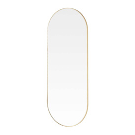 Olivia's Andora Oval Wall Mirror in Gold - thumbnail 1