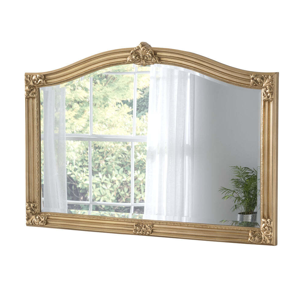 Olivia's Aurora Arched Wall Mirror in Gold - image 1