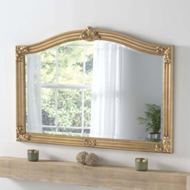 Olivia's Aurora Arched Wall Mirror in Gold - thumbnail 2