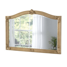 Olivia's Aurora Arched Wall Mirror in Gold - thumbnail 1