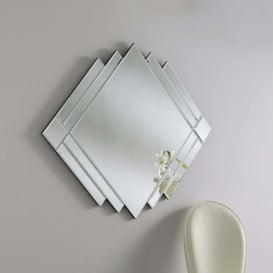 Olivia's Aomori Art Deco Wall Mirror in Black - thumbnail 2