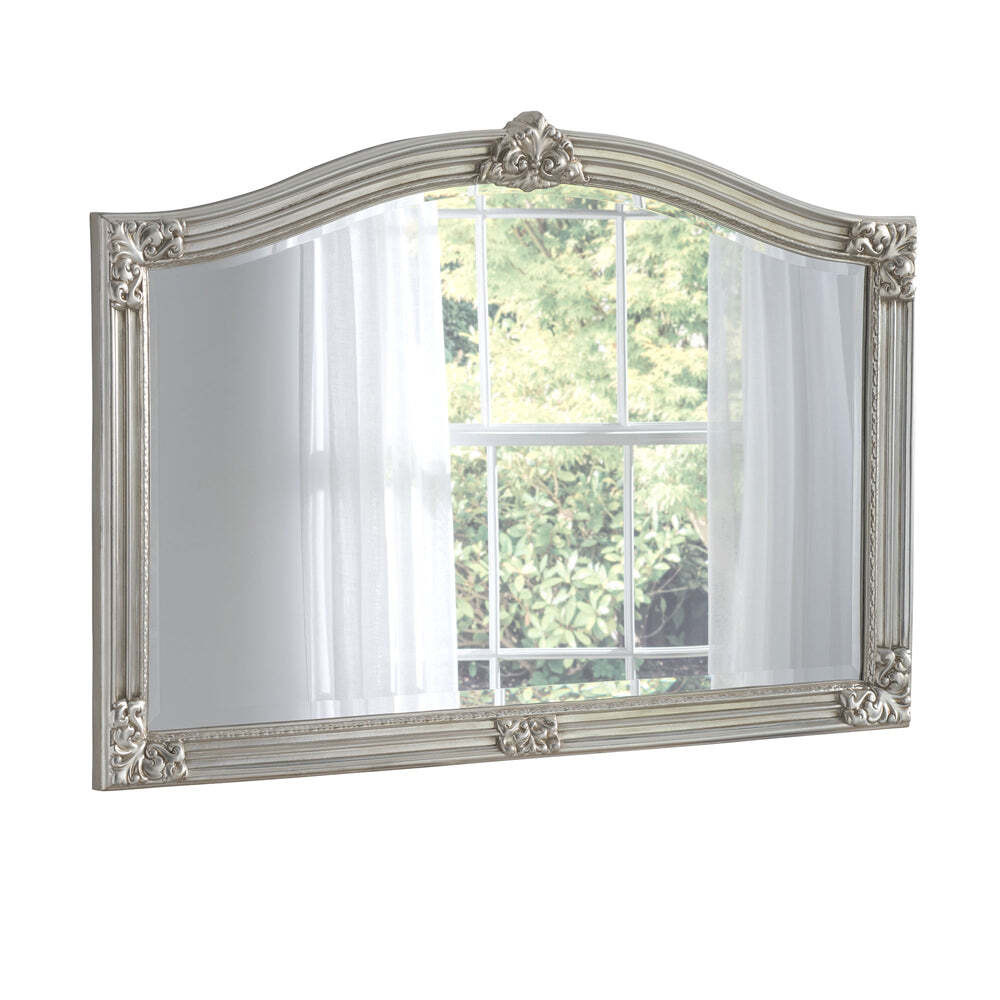 Olivia's Aurora Arched Wall Mirror in Silver - image 1