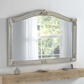 Olivia's Aurora Arched Wall Mirror in Silver - thumbnail 2