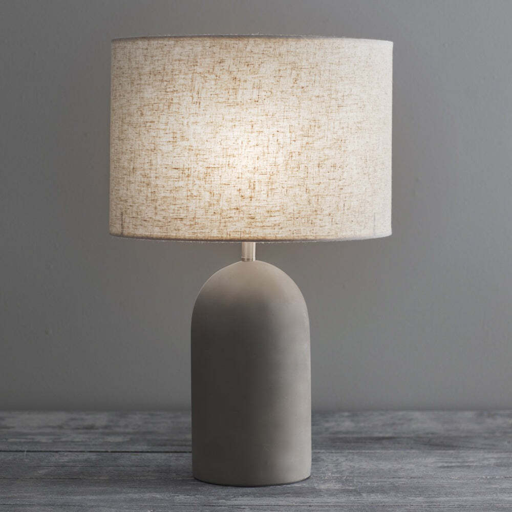 Garden Trading Millbank Bullet Table Lamp in Polymer Concrete - image 1