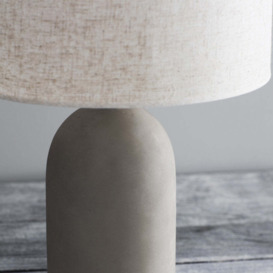 Garden Trading Millbank Bullet Table Lamp in Polymer Concrete - thumbnail 3