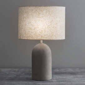 Garden Trading Millbank Bullet Table Lamp in Polymer Concrete - thumbnail 1