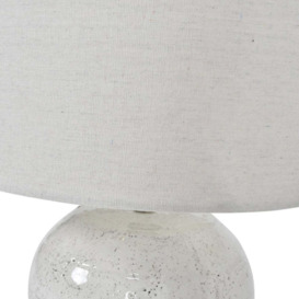 Libra Interiors Speckle Terracotta Glazed Table Lamp With Shade - thumbnail 3