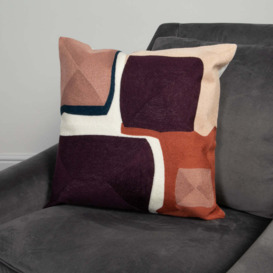 Native Home Purple Abstract Boho Cushion Cover - thumbnail 2