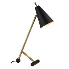 Olivia's Lydia Table Lamp in Antique Brass & Black