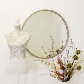 Olivia's Riga Bevelled Round Mirror in Silver - 80 x 80cm - thumbnail 3
