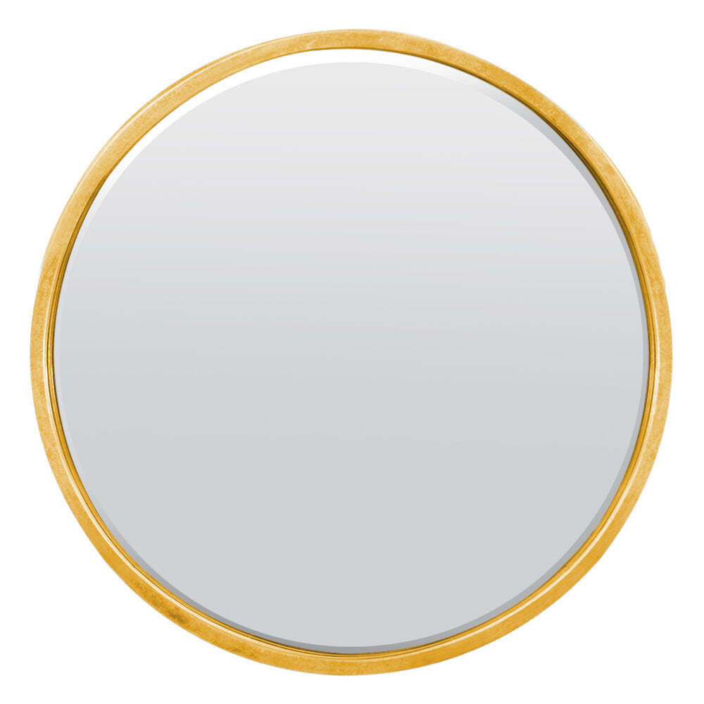 Olivia's Riga Bevelled Round Mirror in Gold - 80 x 80cm - image 1