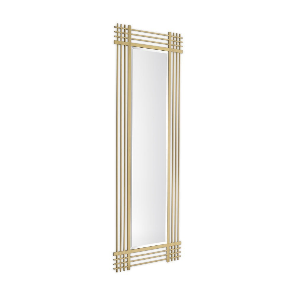 Eichholtz Pierce Rectangular Mirror in Brushed Brass - image 1