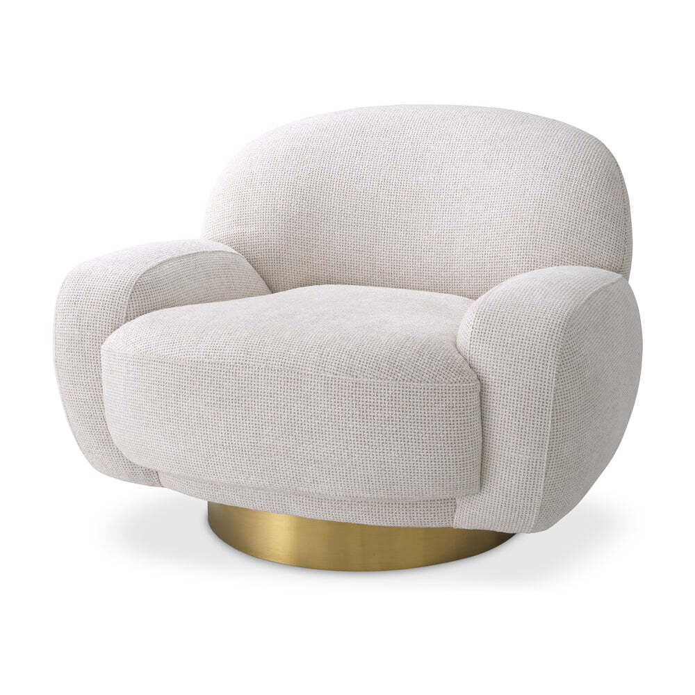 Eichholtz Udine Swivel Chair in lyssa Off-White - image 1