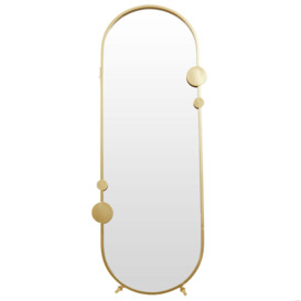 Olivia's Farrah Floor Standing Mirror in Champagne Gold - thumbnail 1