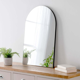 Olivia's Cora Arched Mirror in Black - 75x50cm - thumbnail 2