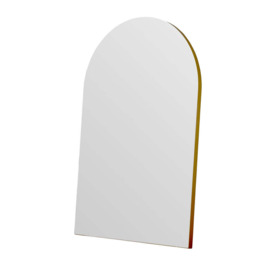 Olivia's Cora Arched Mirror in Gold - 75x50cm - thumbnail 1