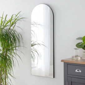 Olivia's Cora Arched Mirror in Black - 120x45cm - thumbnail 1