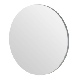 Olivia's Cora Round Wall Mirror in Silver - 50cm - thumbnail 1