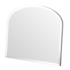 Olivia's Cora Bevelled Mantle Mirror in Silver - 91x69cm - thumbnail 1