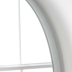 Olivia's Cora Arched Mirror in Silver - 75x50cm - thumbnail 2