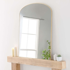 Olivia's Freya Large Mantle Mirror in Gold - 92x121cm