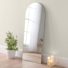 Olivia's Cora Full Length Arched Mirror in Silver - 150x60cm