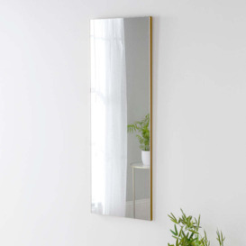 Olivia's Minimal Dressing Table Mirror in Gold - 120x45cm - thumbnail 2