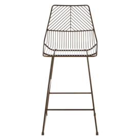 Olivia's Soft Industrial Collection - Distance Wire Tapered Bar Chair in Bronze - thumbnail 1