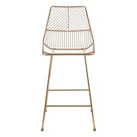 Olivia's Soft Industrial Collection - Distance Wire Tapered Bar Chair in Gold - thumbnail 1