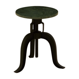 Olivia's Soft Industrial Collection - Vascas 3 Legged Bar Stool with Green Marble Top - thumbnail 3