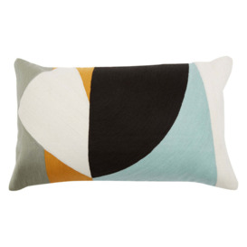 Olivia's Soft Industrial Collection - Bosie Zella Rectangular Cushion in Multicolour - thumbnail 1