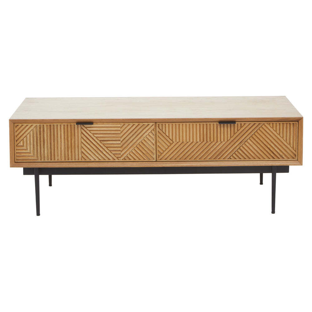 Olivia's Soft Industrial Collection - Jakar Coffee Table in Natural Finish - image 1