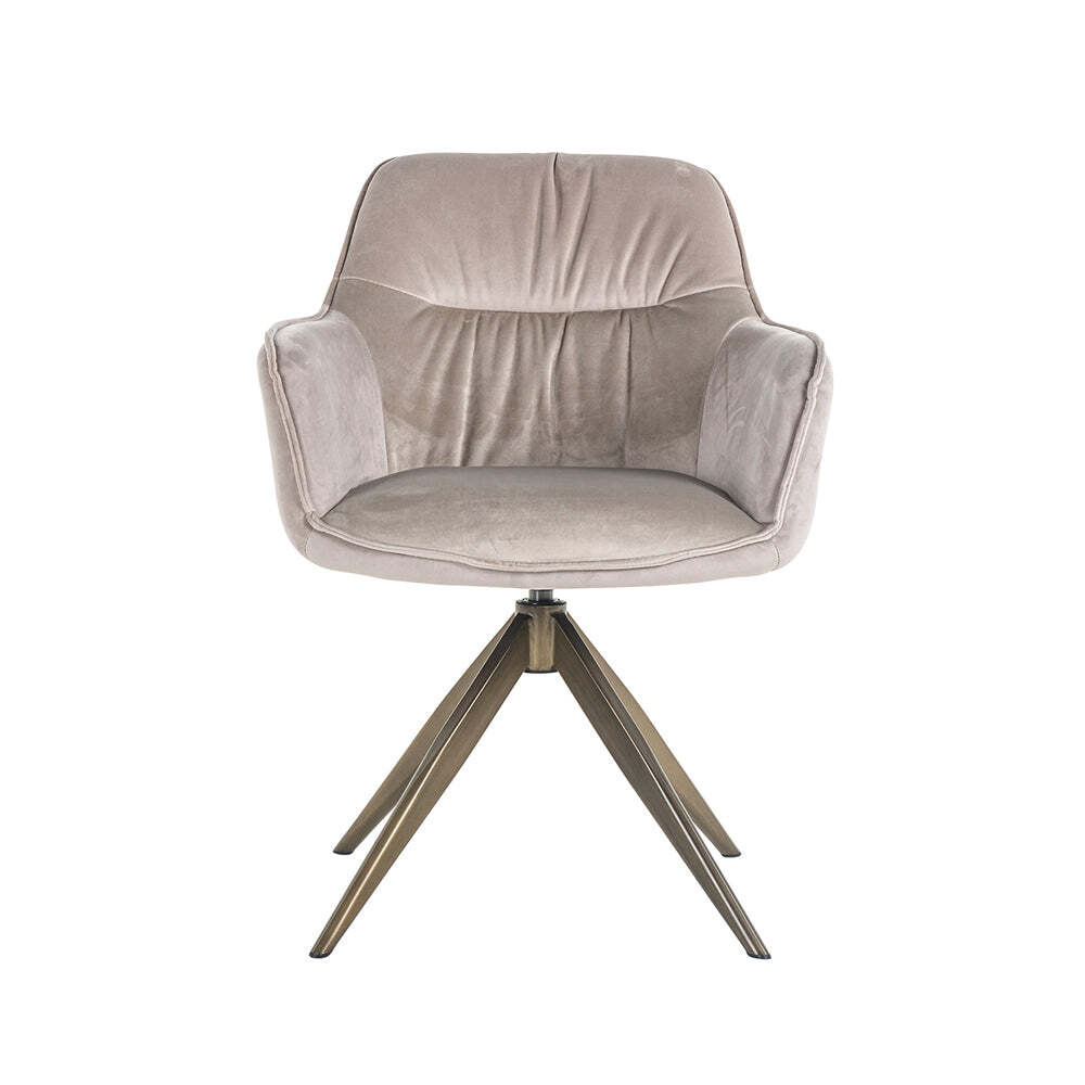 Richmond Aline Swivel Chair Khaki Velvet - image 1