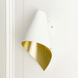 Arcform Lighting - Arc Wall Light in Brushed Brass & White / Standard - thumbnail 3