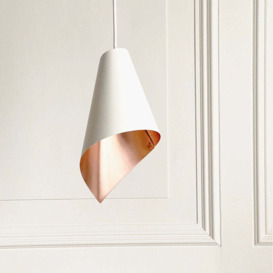 Arcform Lighting - Arc Single Pendant Light in Brushed Copper & White / Maxi - thumbnail 3