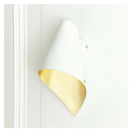 Arcform Lighting - Arc Wall Light in Gold & White / Maxi