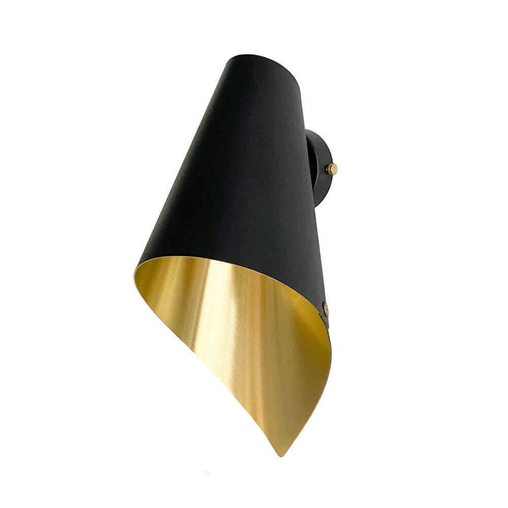 Arcform Lighting - Arc Wall Light in Brushed Brass & Black / Standard - image 1