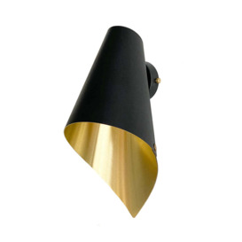 Arcform Lighting - Arc Wall Light in Brushed Brass & Black / Standard - thumbnail 1