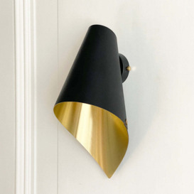 Arcform Lighting - Arc Wall Light in Brushed Brass & Black / Standard - thumbnail 2