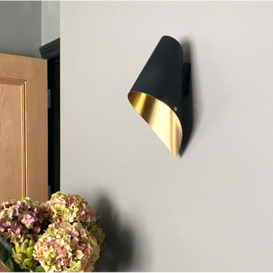Arcform Lighting - Arc Wall Light in Brushed Brass & Black / Standard - thumbnail 3