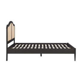 Olivia's Lincoln Rattan Bed in Black / Double - thumbnail 2