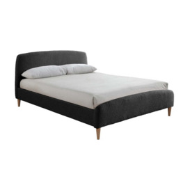 Olivia's Oscar Fabric Bed in Charcoal / Kingsize