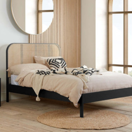 Olivia's Maggie Rattan Bed in Black / Double - thumbnail 3