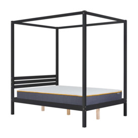 Olivia's Melody Four Poster Bed in Black / Kingsize