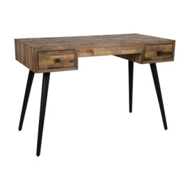 Olivia's Nordic Living Collection Lee Desk Table in Brown - thumbnail 2
