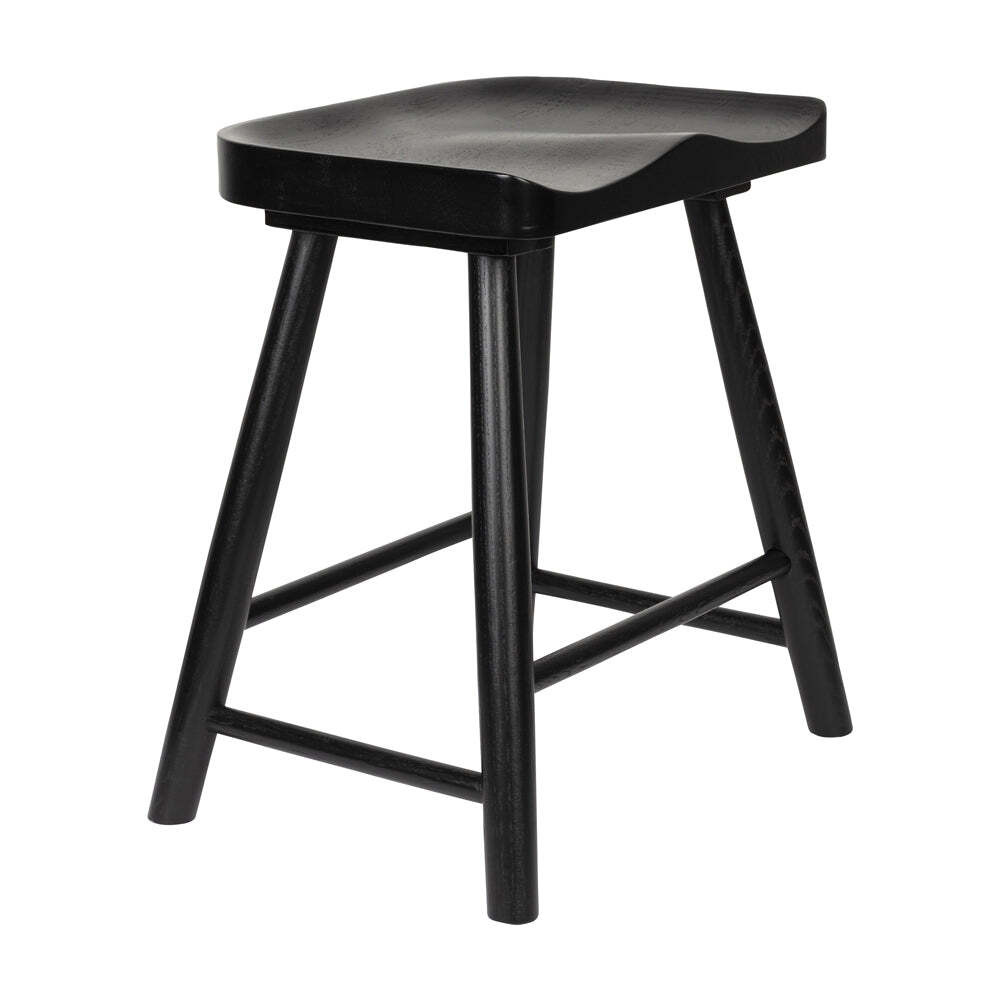 Olivia's Nordic Living Collection Wander Stool in Black - image 1