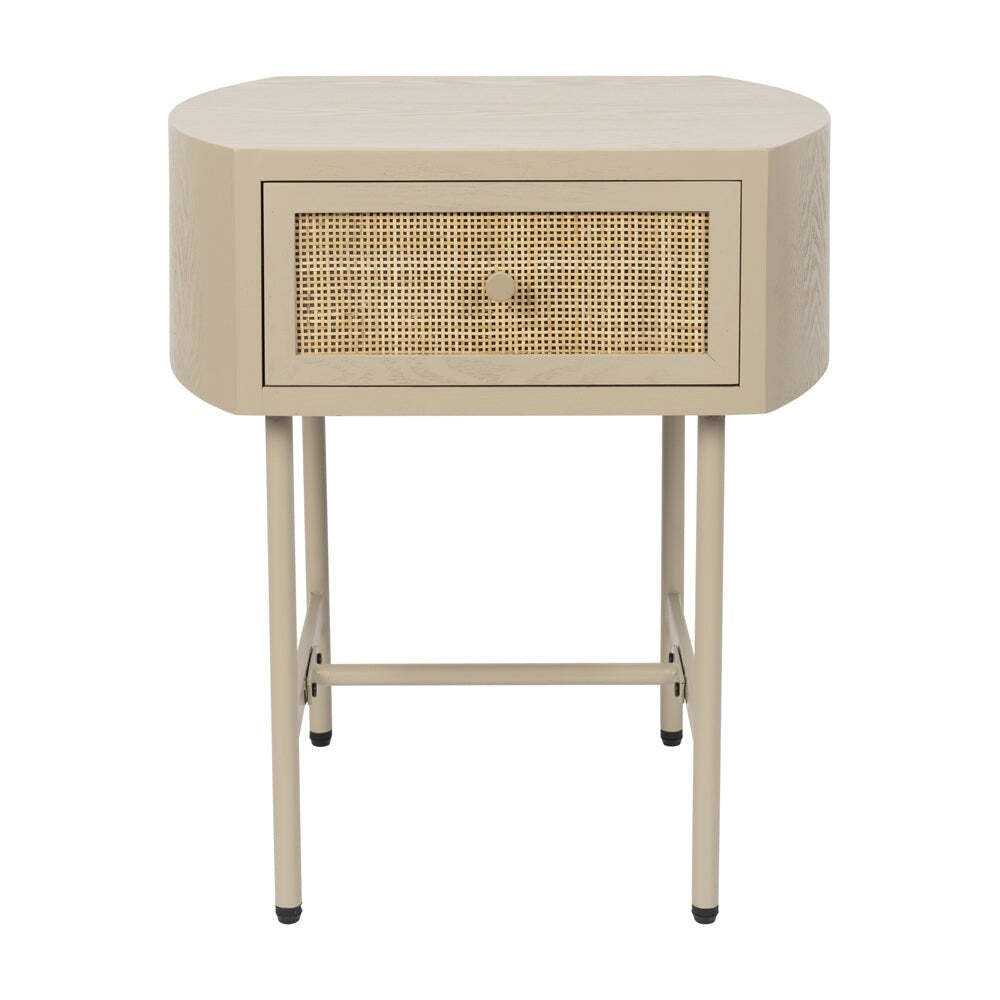 Olivia's Nordic Living Collection Maya Side Table in Beige - image 1