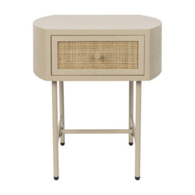 Olivia's Nordic Living Collection Maya Side Table in Beige - thumbnail 1