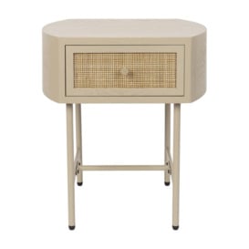 Olivia's Nordic Living Collection Maya Side Table in Beige